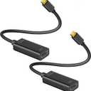 4K Mini DisplayPort to HDMI Adapter 2 Pack, 4K@30Hz Mini DP to HDMI Adapter, Gold-Plated Thunderbolt to HDMI Converter Compatible with MacBook Air/Pro, Microsoft Surface Pro/Dock, Monitor, Projector