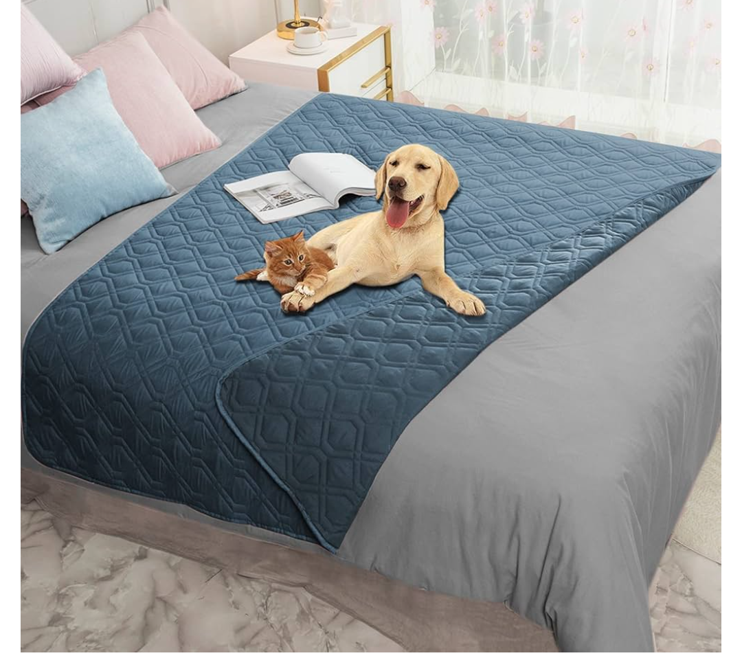 Ameritex Waterproof Dog Bed Cover Pet Blanket for Furniture Bed Couch Sofa Reversible