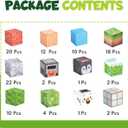 Magnetic Building Blocks 104PCS, STEM Magnet Blocks for Ages 4-8, Montessori Learning Toys for Kids, Sensory Magnetic Cubes for Boys & Girls, Educational Building Set for Birthday