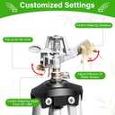 Heavy Duty Impact Sprinkler on Tripod Base,50 Inch Tripod Sprinkler with Brass Nozzle for Yard Large Area,Extra Tall 360 Degree Rotating,Waters Up to 90 Ft,Legs Extend Up to 50"