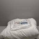 CozyLux King Size Comforter Set White Seersucker 7 Pieces Bed in a Bag King Comforter Set with Sheets, Luxury Soft Bedding Set with Down Alternative Comforter, Sheets, Pillowcases & Shams All Seasons