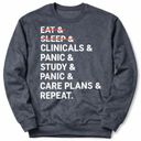Funny Nursing School Student Nurse Sweatshirt Medium, Gray 