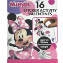 Disney Junior Minnie Sticker Activity Valentines, 2 Pack 