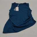 GRACE KARIN Women's Tank Tops 2025 Summer Tops Ruched Boat Neck Sleeveless Blouses Asymmetrical Going Out Top 2XL