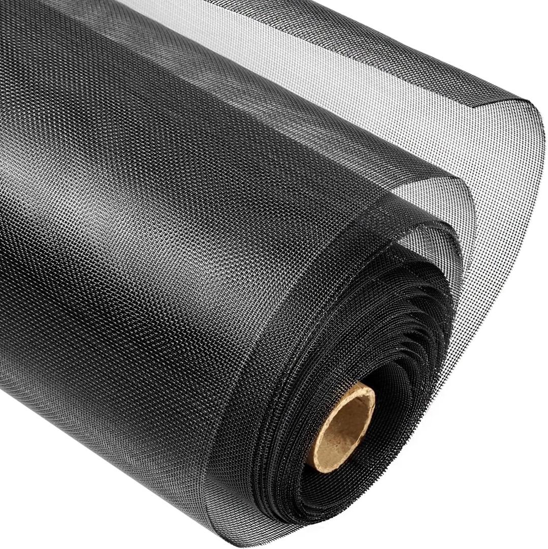 304 Stainless Steel Mesh Window Screen Roll, 35IN x 10FT Black Metal Window Screen Replacement,Window Screen Mesh for Window,Door,Patio,Pet,Vent,Porch and DIY Projects (22 Mesh)