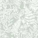 Safiyya Peel and Stick Wallpaper Green and White Floral Leaf Contact Paper Peel and Stick 17.3"x 197" Wall Paper Self Adhesive Removable Wallpaper for Bedroom Bathroom Vinyl Roll
