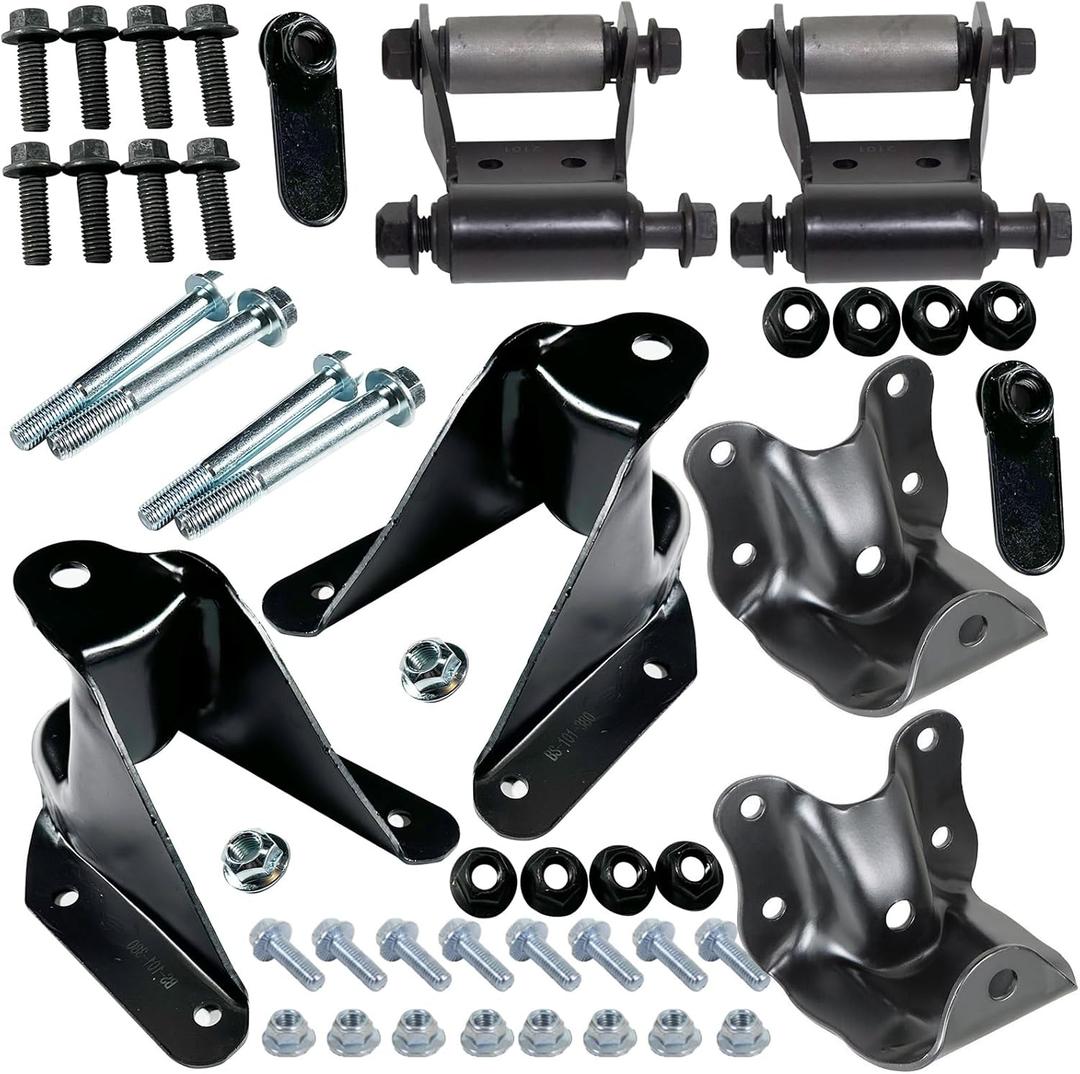 722-073 722-010 722-001 Rear Leaf Spring Rearward Shackles Hangers and Forward Hangers For 1998-2008 Ford Ranger 1998-2010 Mazda B4000