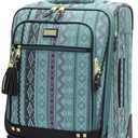 Steve Madden Luggage Large 28" Expandable Softside Suitcase With Spinner Wheels (28in, Legends Turquoise)