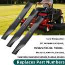 RONPOW 115-5059-03/79016P Lawn Mower Blades Compatible with Toro Timecutter 50 Inch SS5000, SS5060, MX5050, MX5060, Exmark Quest S/E, High Lift Zero Turn Blade, Replaces 110-6837-03 112-9759-03, 3Pack