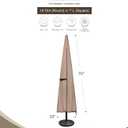 ULTCOVER Patio Parasol 600D Waterproof Outdoor Market Umbrella Cover - Fits Market Umbrella 7-10 Feet