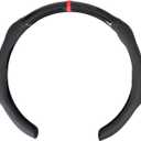 Car Steering Wheel Cover Napa Leather Non Slip Vehicle Steering Wheel Cover Protector, Quick Install Comfy Automotive Interior Decor, Universal fit 14½ to 15 inches Car Pickup SUV 14.5 to 15 inches
