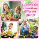 Novabright 24 Pcs Vegetable Label Signs Acrylic Garden Marks 5.1 Inch Fruit Tags Plant Stake with 24 Styles Funny Vegetable Sign Waterproof Potted Plant Label for Nursery Garden Indoor Outdoor Decor