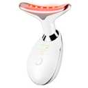 Neck Face Massager Face Sculpting Tool 3 Colour Modes and Vibration for Facial Massager for Double Chin (White)