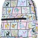 Bioworld Pokemon Backpack Eevee Evolutions Laptop School Travel Backpack Bag 17"