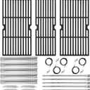 Replacement Grill Parts for Charbroil Performance 5 Burner 463347519 463275517 463347518 18" Grill Grate Burner Heat Plates for Char-Broil 4463243519 463373019 463243518 463373319 Gas Grill Parts Kit