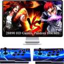 GWALSNTH 28890 in 1 Pandora Box 60S Arcade Games Console,1280X720 Display,Search/Save/Hide/Pause Games,Two Separate joysticks,1-4 Players