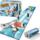 Mini Tabletop Shuffleboard for Kids,Ice Penguin Game,Indoor Table Top Curling Games,Family Board Games