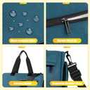 Gryme 15 Inch Small Gym Bag with Shoe Compartment and Wet Pocket, Mini Duffle Bag for Men & Women, Small Sports Bag for Travel Carry On, Swimming, Workout, Weekender Overnight (Blue-15x9x8.7in)