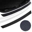 Moteloor Rear Bumper Guard Protector for SUV/Truck - Carbon Fiber Leather Anti-Scratch Trunk Protector, 35.4x3.15in Universal Fit with High-Performance Adhesive