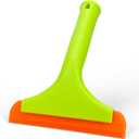 Super Flexible Silicone Squeegee, Auto Water Blade, Water Wiper, Shower Squeegee, 5.9'' Blade and 7.5'' Long Handle, For Car windshield, Window, Mirror, Glass Door