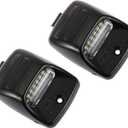 2 Pcs LED License Plate Light Tag Lamp Assembly for Toyota Tundra 2000-2013 for Toyota Tacoma 2005-2015 White Red 6500K Clear Lens