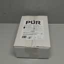 PUR Plus Vertical Faucet Mount Water Filtration System, Lead-Reducing Filter, Great-Tasting, Easy Install, Lasts 100 Gallons, Faucet Water Filter, Compatible with Sinks with External Aerators, Chrome