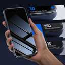 WSKEN Privacy Screen Protector for iPhone 17 Pro Max - Full Coverage Tempered Glass, 24 Anti Spy Private Screen, Auto Alignment Installation Tool, Full Edge Case Friendly Protector