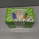 2 x Popsicle Shaped Ice Cream Lollipops (12 pieces) Individualy Wrapped Ices Suckers, Great for Summer, Birthday Party, Goodie Bags, Party Favors, Candy Buffet