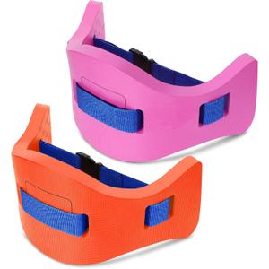 Wettarn 2 Pcs Kids Swim Belt with Adjustable Strap, EVA Buoyancy Belt for Youth Children Junior Water Aerobics Swimming Belt Fitness Foam Flotation Aid for Pool Swimming Training