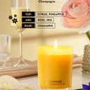 96NORTH | Pure Champagne Candle | 100% Natural Soy Wax | One Wick Jar Candle | Natural Fragrance Technology | Non Toxic | Up to 35 Hours Burning Time | Aromatherapy Gift for Men and Women