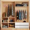 12 Pcs Cedar Blocks with 12 Hook Hanger Hang Ups for Clothes Storage Natural Aromatic Long-Lasting Scent Cedar for Drawers and Closets 5.1x1.9x0.5in