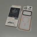 ORNARTO Air Case for iPhone 17 Pro Max Clear | Military-Grade Drop Protection | Camera Control Button | Compatible with MagSafe | Built-in Air Phone Cover - Pink