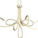 GEORGE KOVACS P5436-697-L Astor LED Chandelier, 1-Light, 24 Total Watts, 21-in H x 32-in W, Soft Gold, 32" Wide x 21-Inch Height