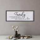 Family A Little Bit Of Crazy Sign Wall Decor 40"15" Rustic Farmhouse Living Room Large Soild Wood Framed Hallway Hanging Sign Aesthetic Inspirational Quotes Entryway Home Wall Art (Black)