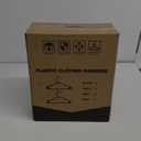 HOUSE DAY Plastic Hangers 50 Pack - Adult Clothes Hangers White - Space Saving, Non-Slip, Durable Notched Hangers for Closet Organized, Perfect Slim Coat Hangers - Percheros Ganchos para Colgar Ropa