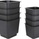 8pcs Sofa Legs Black Matte Nonslip Pp Plastic Cabinet Furniture Accessories