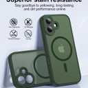 Faiono Magnetic for iPhone 17 Case [Full Camera Protection][Military-Grade Protection][Compatible with MagSafe] Shockproof Protective Slim Phone Case for iPhone 17, Forest Green