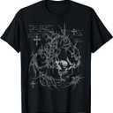 Y2K Grunge Goth Alt Skull Sigilism Vintage Graphic T-Shirt M