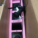 JOYSTAR Kick Scooter for Kids 5+ Teens & Youth, Lightweight Kids Scooter with Adjustable Handlebar, 2 Wheel Scooter for Boys & Girls, 12" Inflatable Wheels Rear Drum Brakes (Pink)