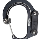GEAR AID HEROCLIP (Mini) Carabiner Gear Clip and Hook, for Hanging Bags, Purses, Lanterns, Strollers, Tools, Helmets, Water Bottles, and More (1 Pack, Black)