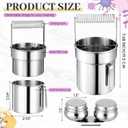 2 Pcs Paint Brush Cleaner Set with Cup, Drying Rack, Extra Large