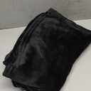 BEDELITE Fleece Blanket Black Throw Blankets for Couch & Bed, Luxury Plush Cozy Fuzzy Blanket 50x60 inches, Super Soft Warm Lightweight Throw Blanket for Travel Camping