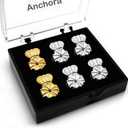 Original Magic Earring Backs for Droopy Ears | Earrings Lifters for Heavy Earring | Earlobe Secure Clear Miracle | Fits Standard 20G / 0.8mm Posts ONLY (2 Silver 1 Gold)