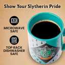 Silver Buffalo Harry Potter Slytherin House Crest, Ceramic Mug, 14oz | Hogwarts, 0.4 Liters