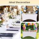 Fixwal 6 Pack 8ft Spandex Table Covers for 8 Foot Tables, Fitted Tablecloths Rectangle Folding Tables, Stretch Rectangular Table Cloths for Wedding, Banquet, Party (White, 96L x 30W x 30H Inch)