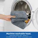 2 x Qaestfy Under Appliance Cleaning Tool with Long Handle, 2 Reusable Microfiber Pads, 5 Disposable Dusting Cloths, Retractable Flat Gap Duster (30-63) for Behind Fridge, Washer, Bed, Furniture