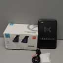 AFK Wireless Charging Station with Bluetooth Speaker and Alarm Clock,Wireless Charger Compatible with iPhone,Android Phones(Black)