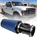 RULLINE 4" Air Intake System Air Intake Pipe with Oiled Filter Compatible with Ford F250 F350 F450 6.4L Powerstroke Diesel 2008-2010 (Blue)