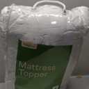 Extra-Thick 2 Inch Twin Size Mattress Topper - Ultra Plush & Soft Viscose Derived from Bamboo Mattress Pad, Naturally Cooling & Perfect for Full Body Support, Snow White