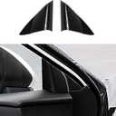 2PCS Interior Front Window A Pillar Post Cover Trim Carbon Color ABS Decal Sticker fits for Toyota Camry 2018 2019 2020 2021 2022 2023 2024 2025 2026 Accessories